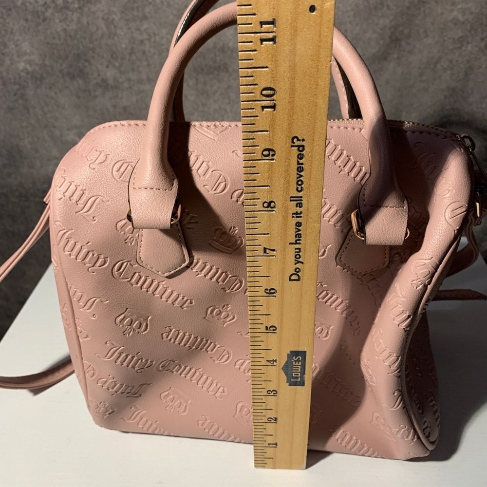 NWT Juicy Couture Not Your Babe Satchel Purse Handbag Dusty Blush - Picture 7 of 10